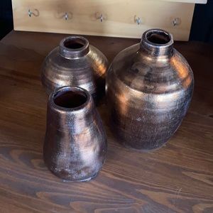 Outdoor copper pots